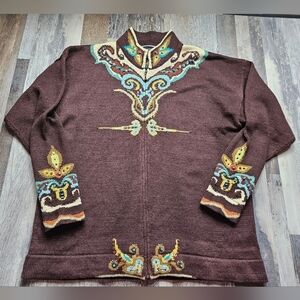 Christine Foley Women's Full Zip Cardigan Sweater